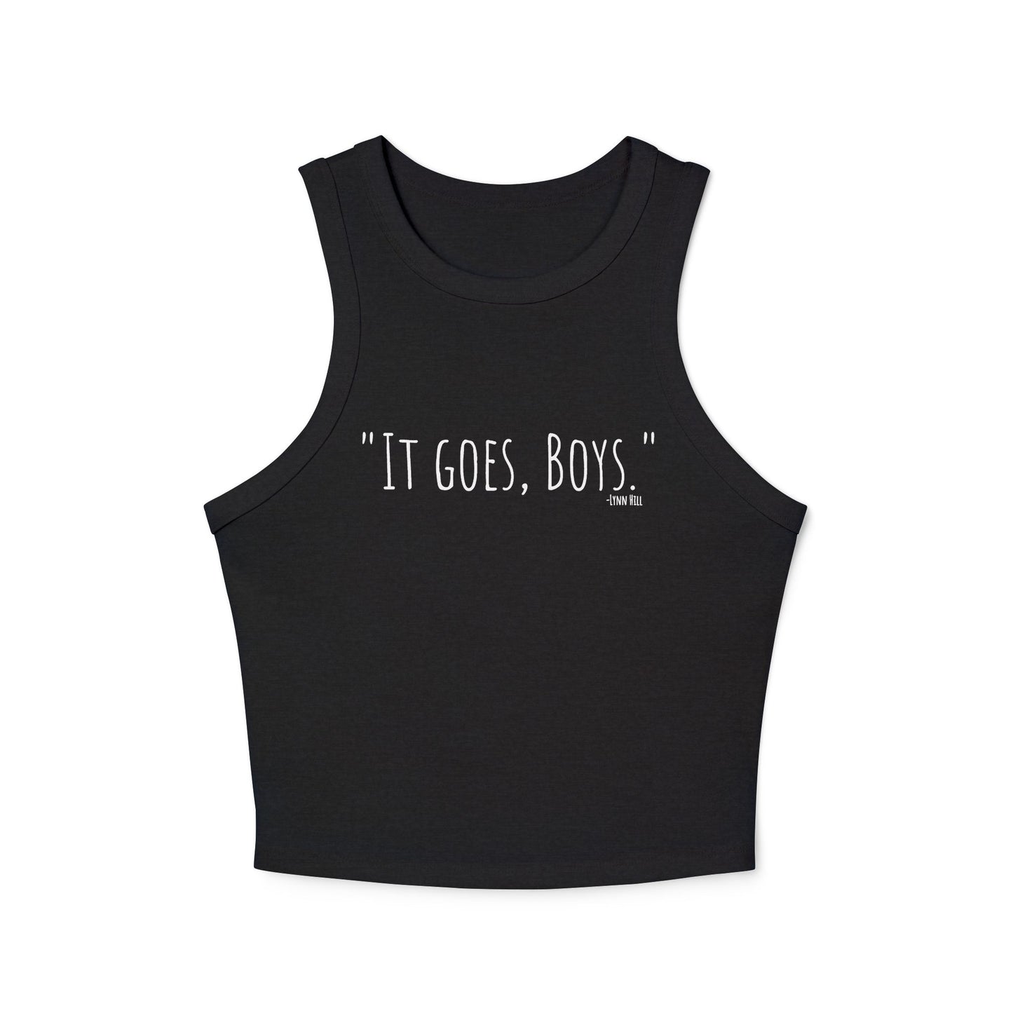 It goes boys tank