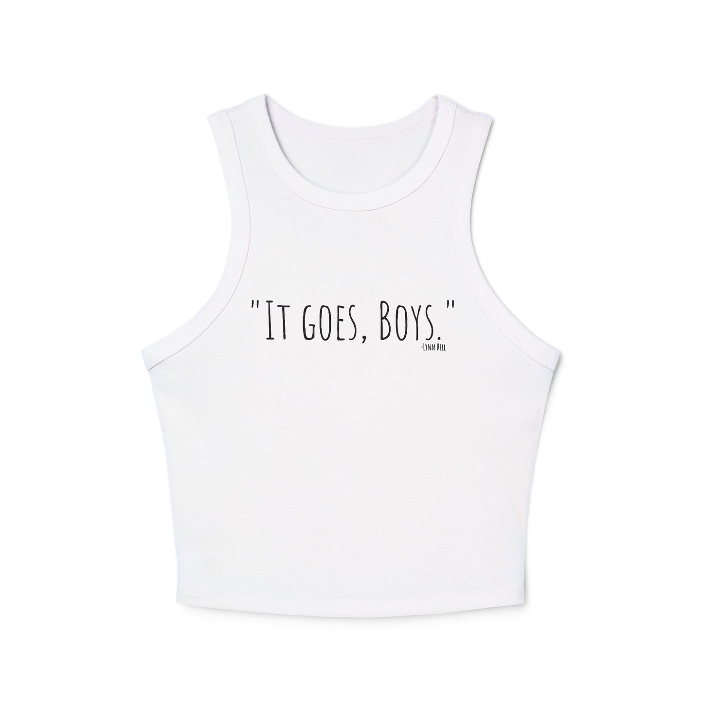 It goes boys tank