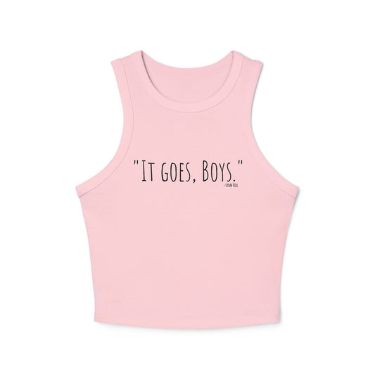It goes boys tank
