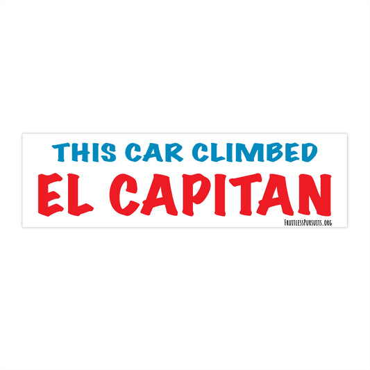 This Car Climbed El Cap